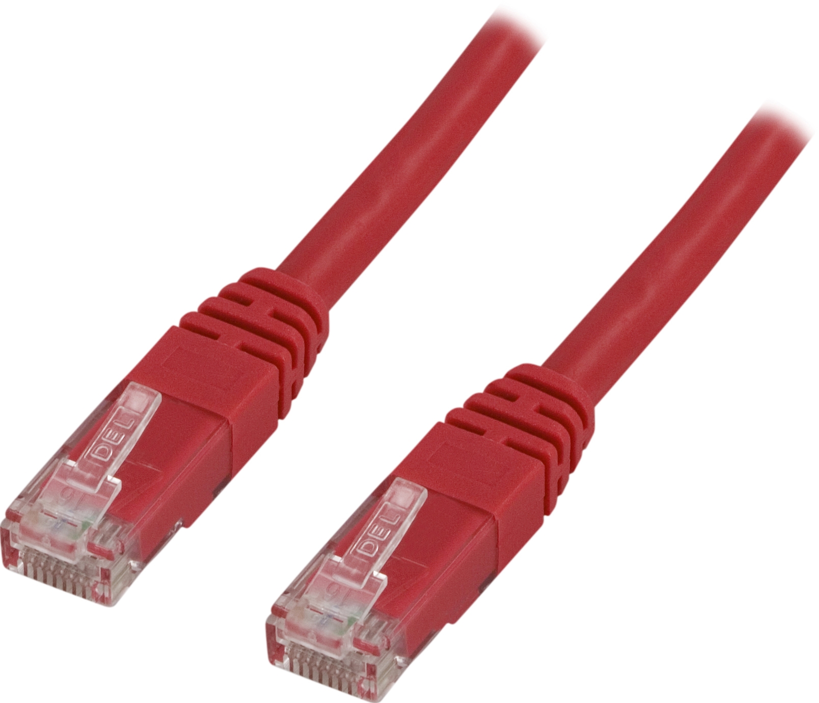 DELTACO U/UTP Cat6 patchkabel, LSZH, 15m, röd