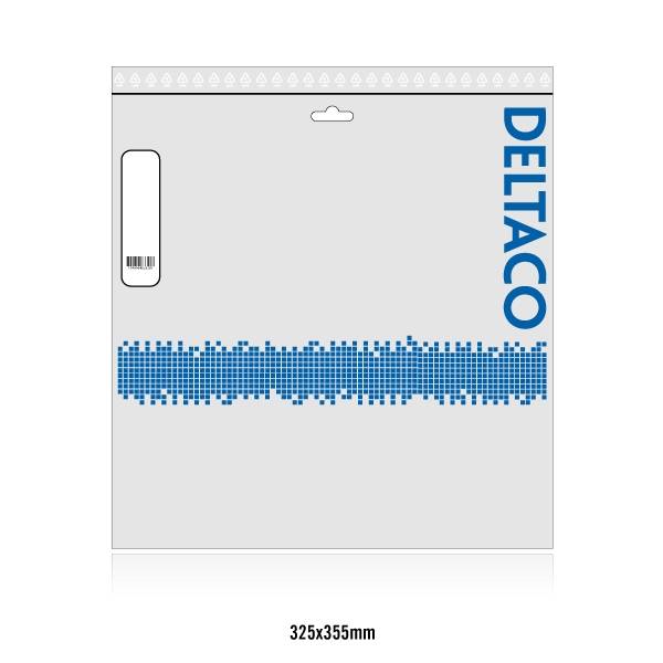 Alternativ bild 1 för DELTACO TP-620V-FL - Patch-kabel - RJ-45 (hane) till RJ-45 (hane) - 20 m - UTP - CAT 6 - formpressad, platt - vit