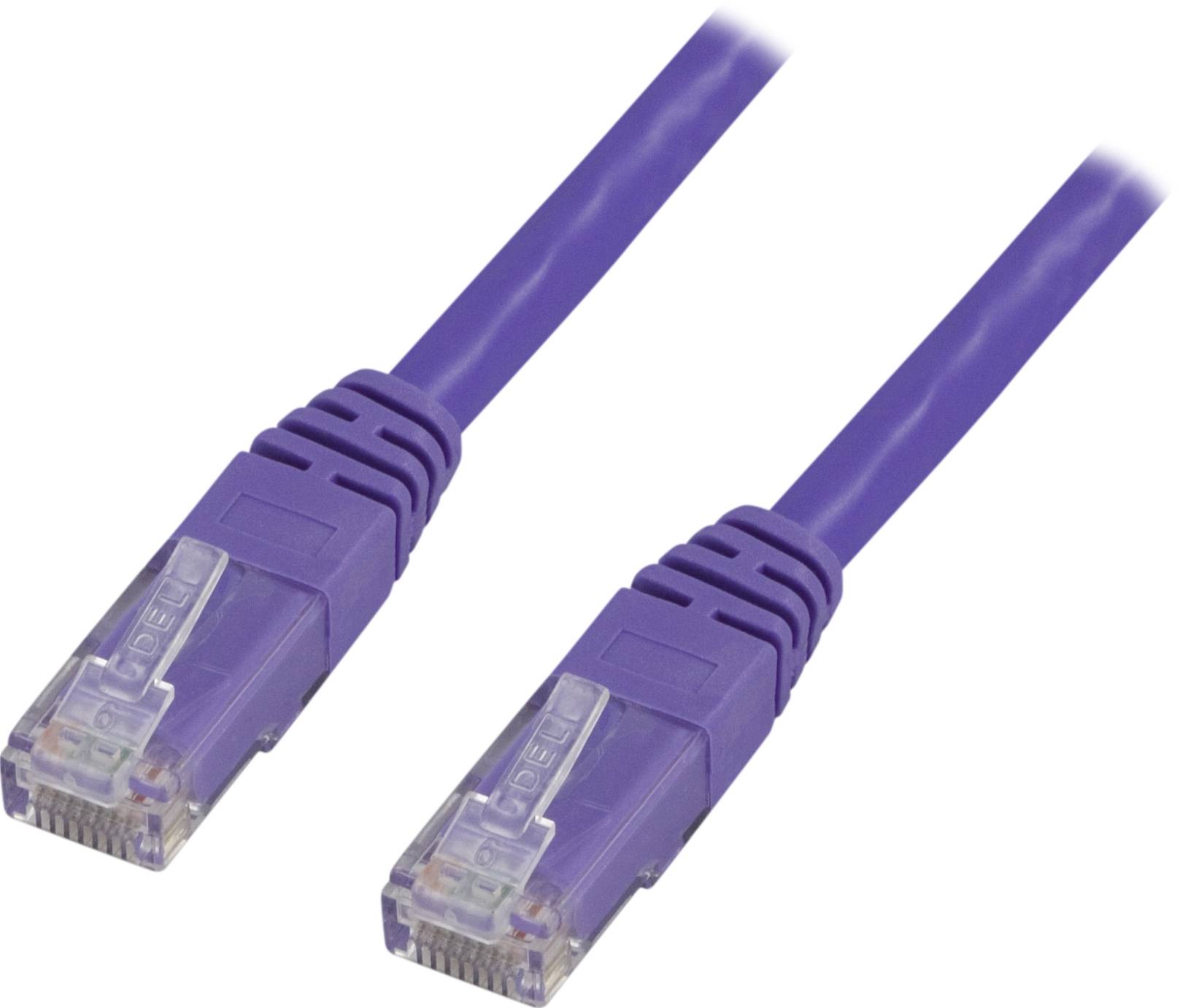 DELTACO U/UTP Cat6 patchkabel, LSZH, 3m, lila