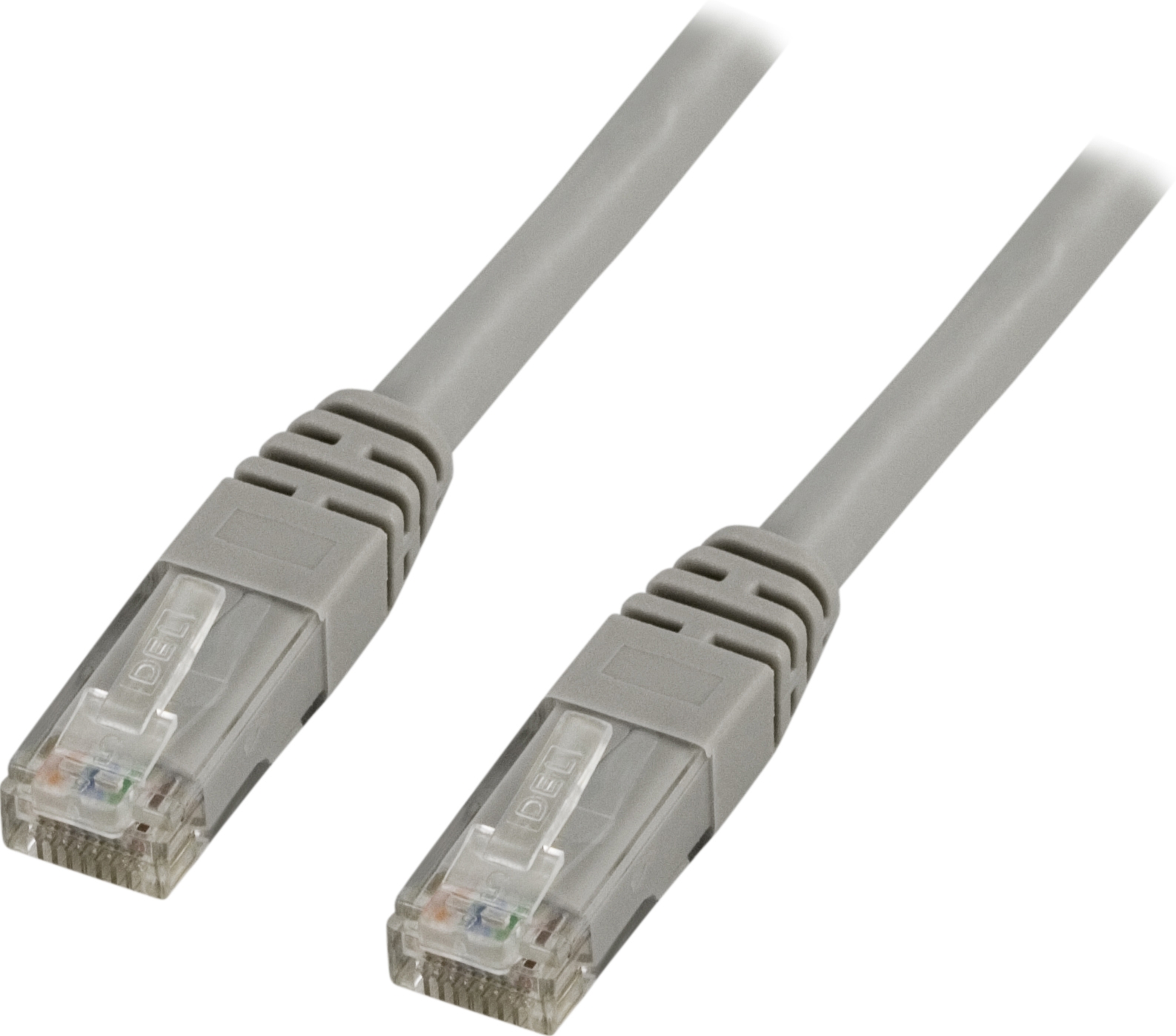 DELTACO U/UTP Cat6 patchkabel, LSZH, 50m, grå