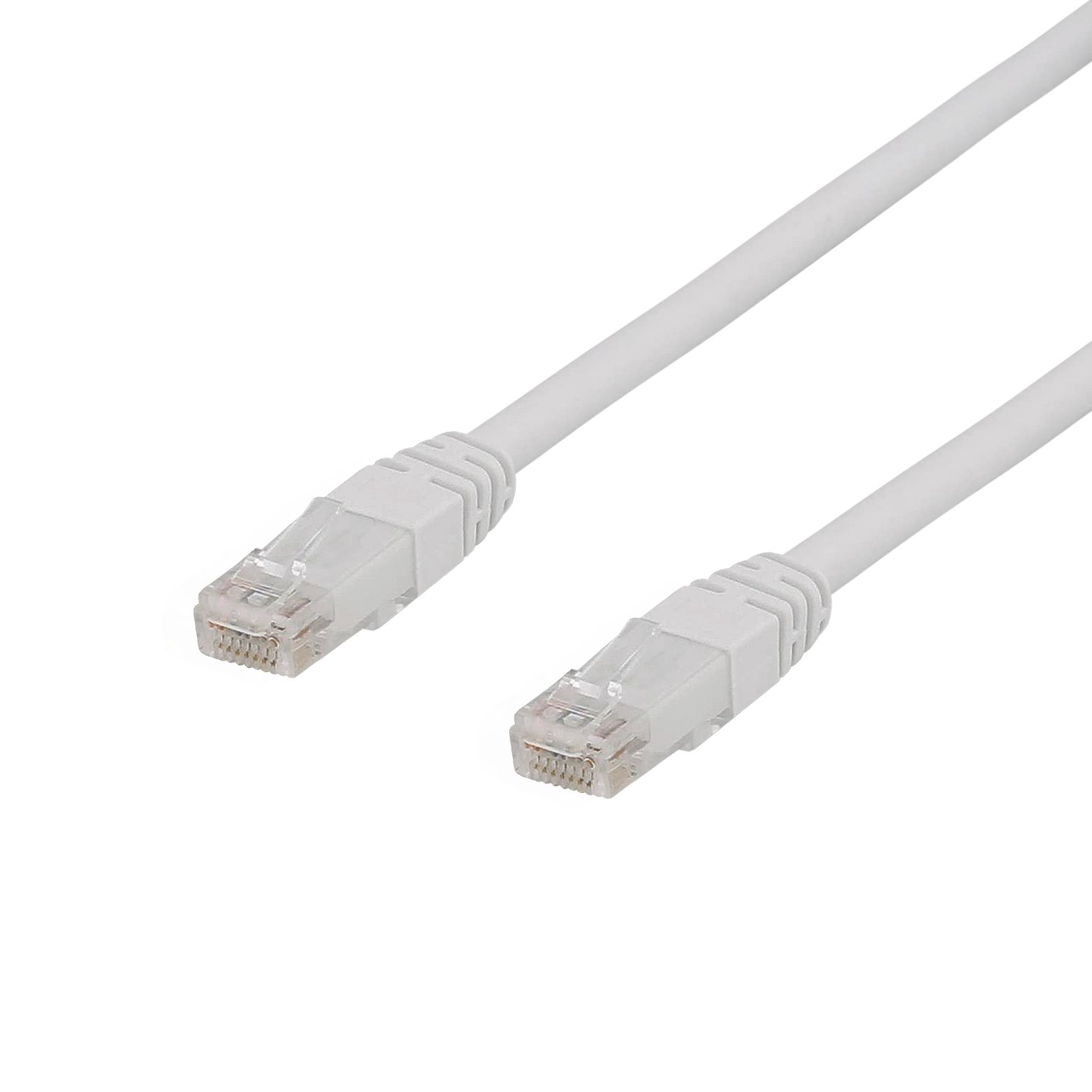 DELTACO U/UTP Cat6a patchkabel, 5m, 500MHz, LSZH, vit | Dator - Nätverk & kommunikation - Nätverkskablar - Cat6a - Patch - U/UTP | AlltMobil