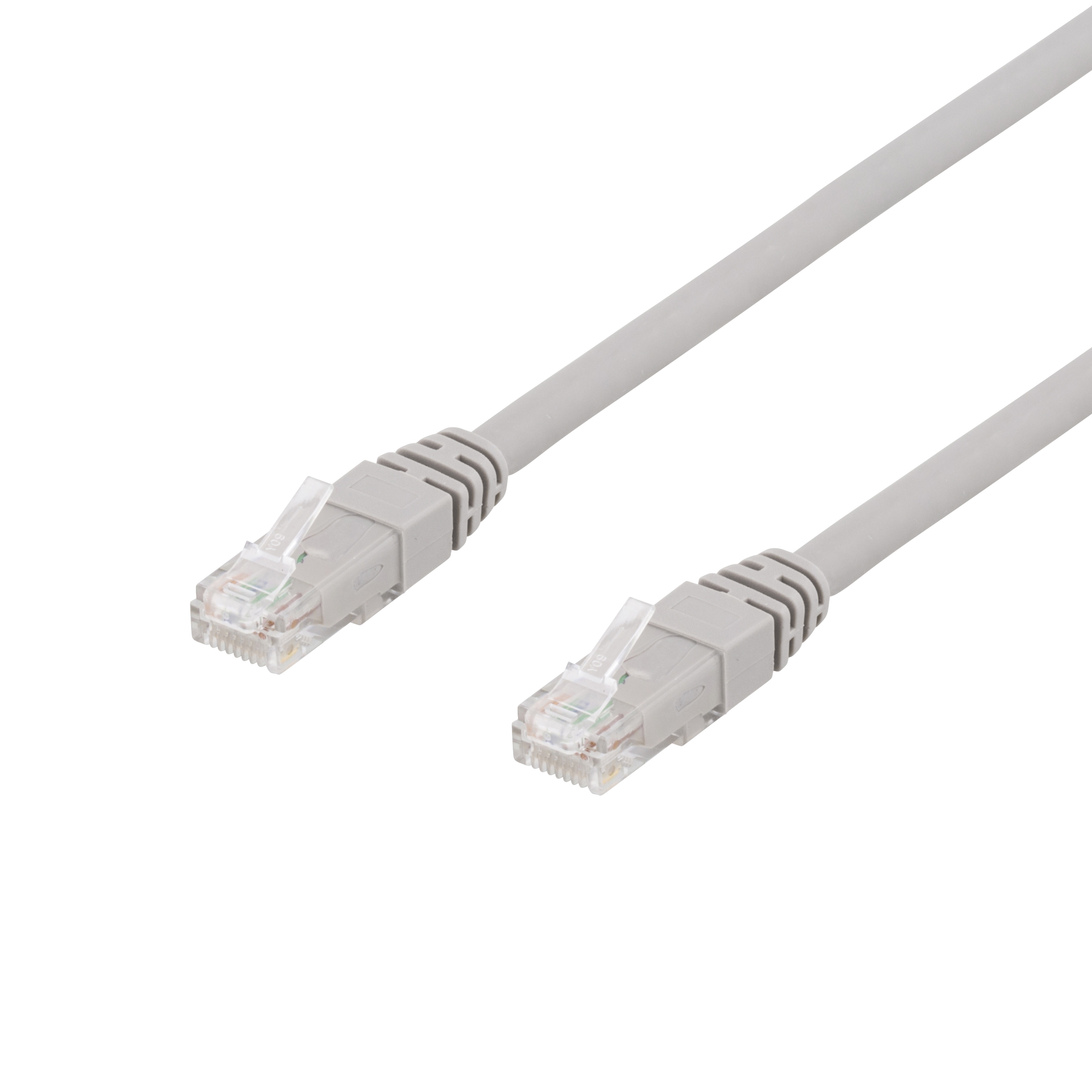 DELTACO U/UTP Cat6A patchkabel, 7m, 500MHz, Delta, LSZH, grå