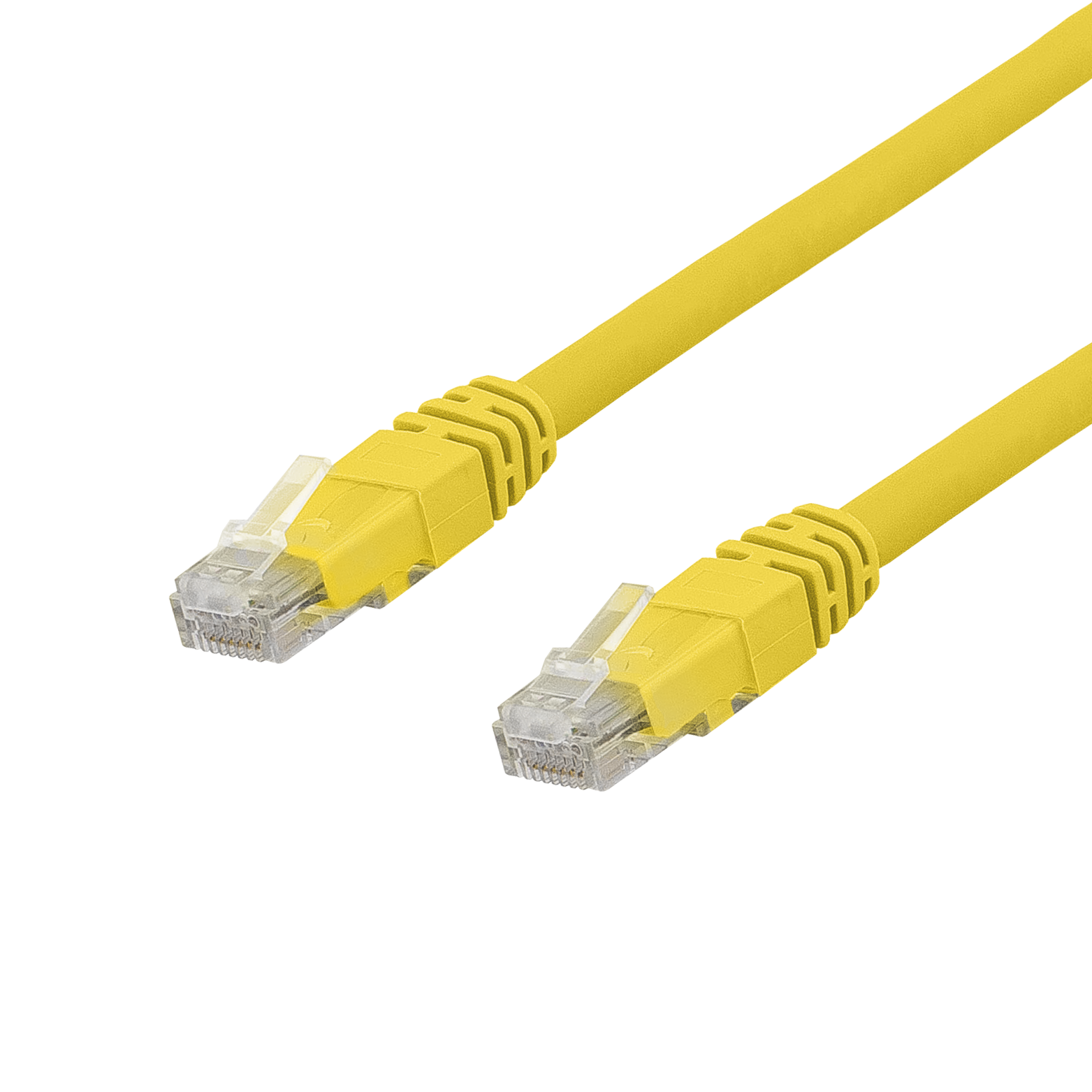 DELTACO U/UTP Cat6a patchkabel, Delta cert, LSZH, 7m, gul