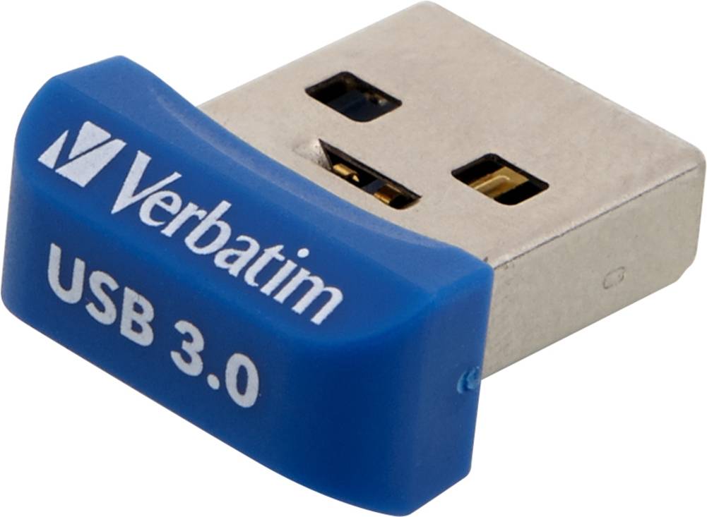 Verbatim StoreNStay Nano U3, USB3.0 minne, 16GB, blå