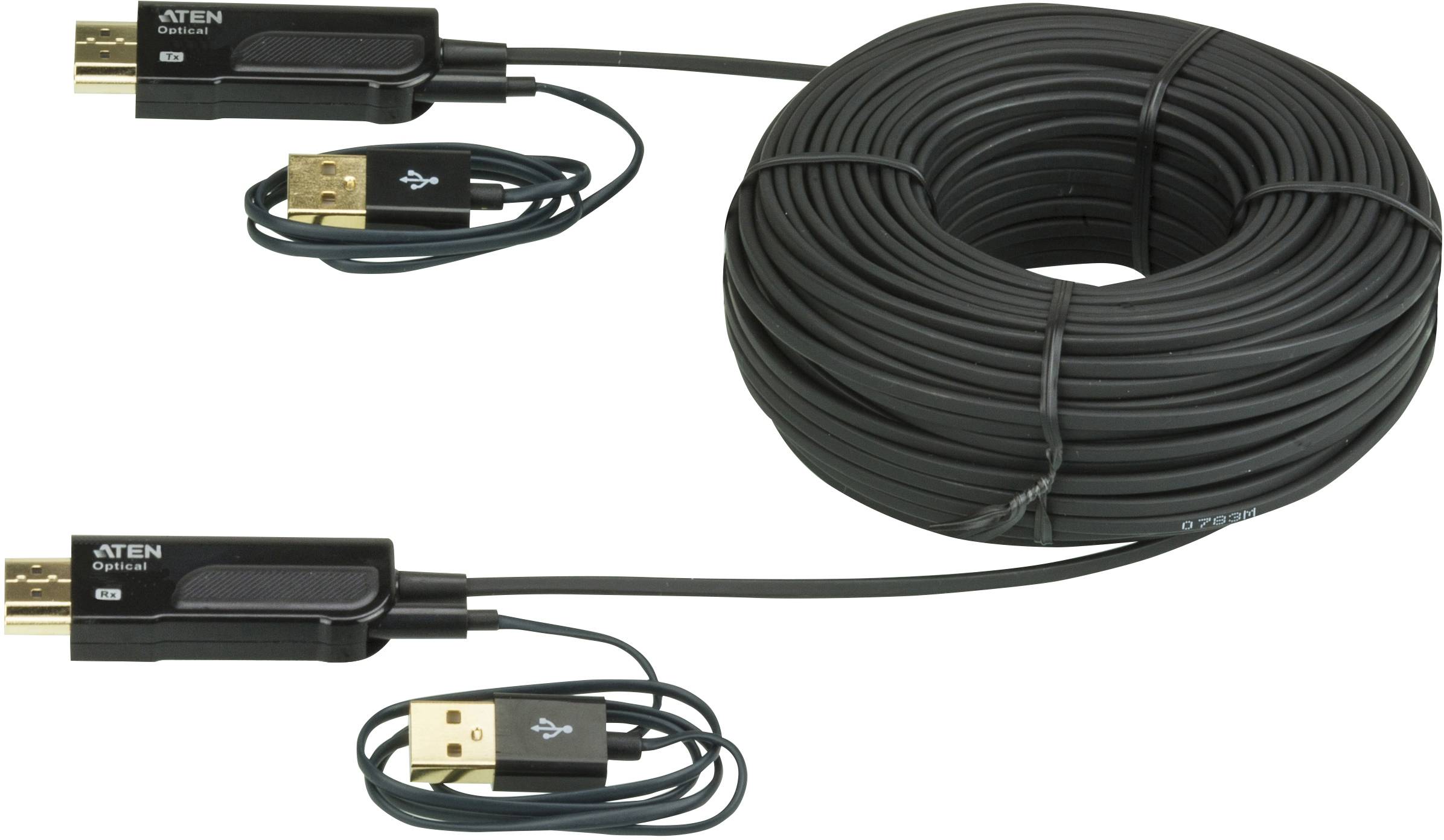 Aten aktiv optisk HDMI-kabel, HDMI 1.3, 19-pin ha-ha, USB , 30m, svart