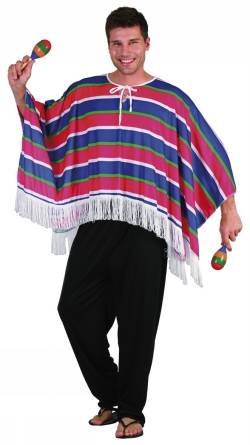 Maskeraddräkt Poncho Mexican