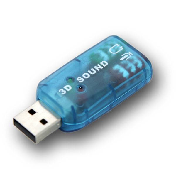 USB-Ljudkort - 5.1 Surround - USB 2.0