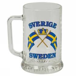Ölsejdel med Sverige flaggor