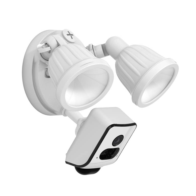 Smart Övervakningskamera med WIFI, Led-strålkastare, Siren, Mörkersyn, 1080p, Tuya