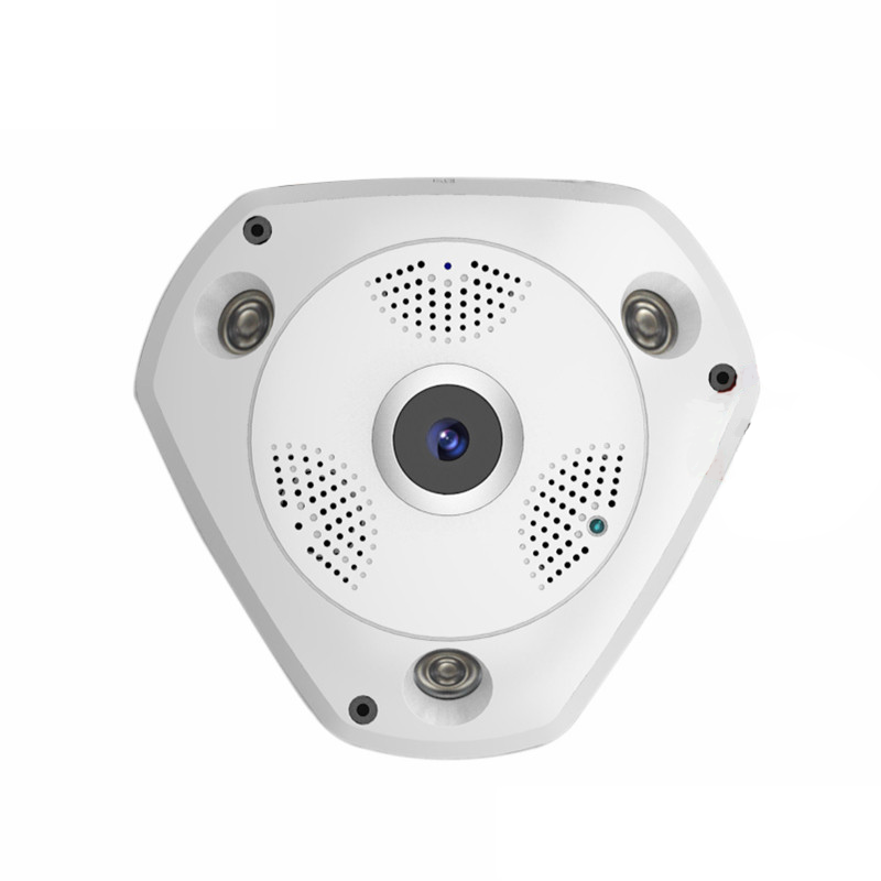 Trådlös Övervakningskamera Fisheye 360, 4G, PTZ, 5MP, MicroSD