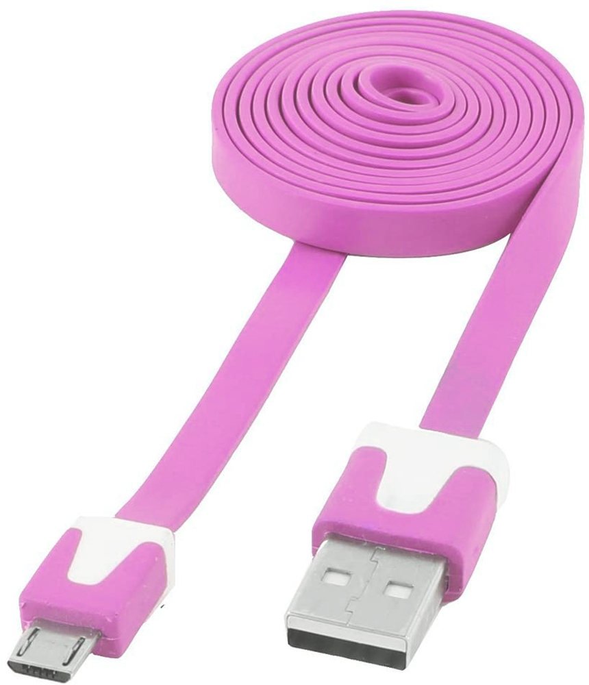 Rosa USB till Micro-USB kabel, 1m