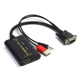 Adapter HDMI till VGA med ljud - Signalomvandlare