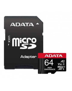 ADATA 64GB UHS-I U3 V30S(R:100MB/s/W:70MB/s) HIGH MicroSD w/adapter