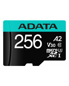 ADATA 256GB MicroSDXC UHS-I U3 V30S A2 R/W:100/80 MB/s