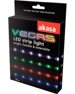 Akasa Vegas LED-list för datorer, 12V, 60cm, vit
