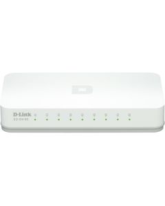 D-Link Fast Ethernet Easy Desktop Switch, 8-port 10/100 Mbps, vit