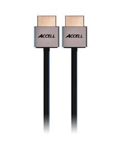ACCELL ProULTRA Thin, HDMI-kabel, 1.4, ha-ha, 4K, 3D, 1m, svart