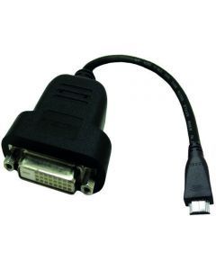 Accell adapterkabel, mini HDMI till DVI-D adapter, 0,19m, svart