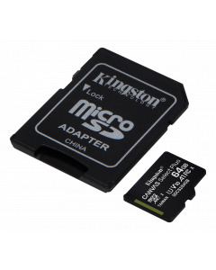 Kingston 64GB micSDXC Canvas Select Plus 100R A1 C10 3-pack + 1 ADP