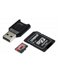 Kingston 64GB microSDXC React Plus SDCR2 w/Adapter + MLPM Reader