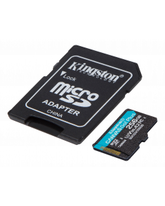 Kingston 256GB microSDXC Canvas Go Plus 170R A2 U3 V30 Card + ADP