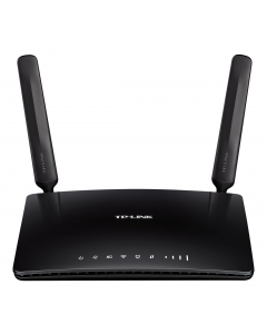 TP-Link trådlös 3G/4G router, 2,4GHz, 300Mbps, 4xLAN/WAN, svart