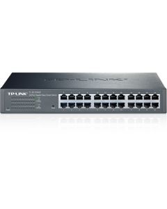 TP-LINK, nätverksswitch, 24-ports 10/100/1000Mbps, RJ45, svart