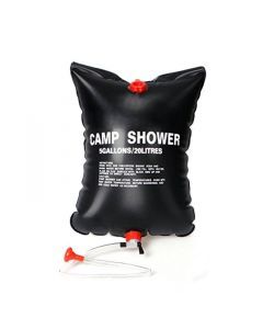 Campingdusch/fickdusch, uppfyllbar 22 liters dusch med flexibelt duschhuvud