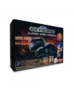 Sega Genesis Ultimate Stationär Spel Konsol med 80 inbyggda spel och 2 trådlösa handkontroller