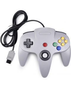 Klassisk Nintendo 64 handkontroller, Originalanslutning - Grå