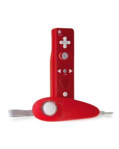 Wii U/ Wii Remote & Nunchuk Super Plus Pack (Red) - Tomee