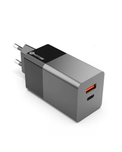 USB-C & USB Väggladdare, Väggadapter, 65W, Quick Charge, PD 3.0, PPS