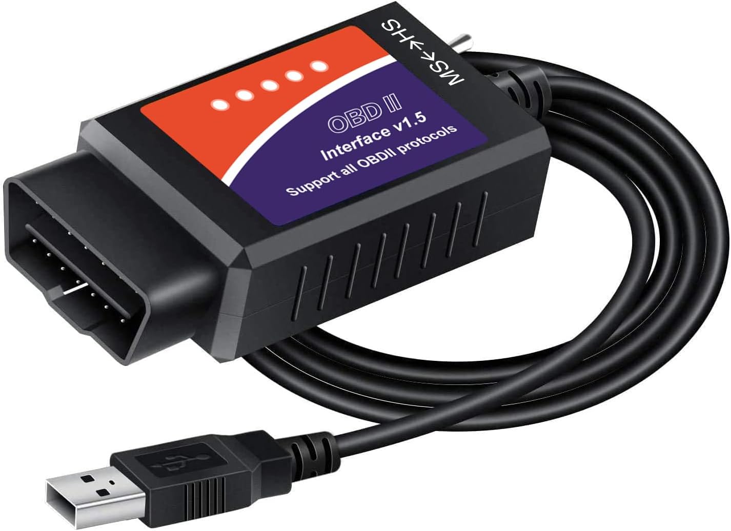 Elm 327 USB Felkodsläsare, OBD, OBD2 | Bil & MC - Bildiagnostik - Felkodsläsare - OBD2 läsare | AlltMobil