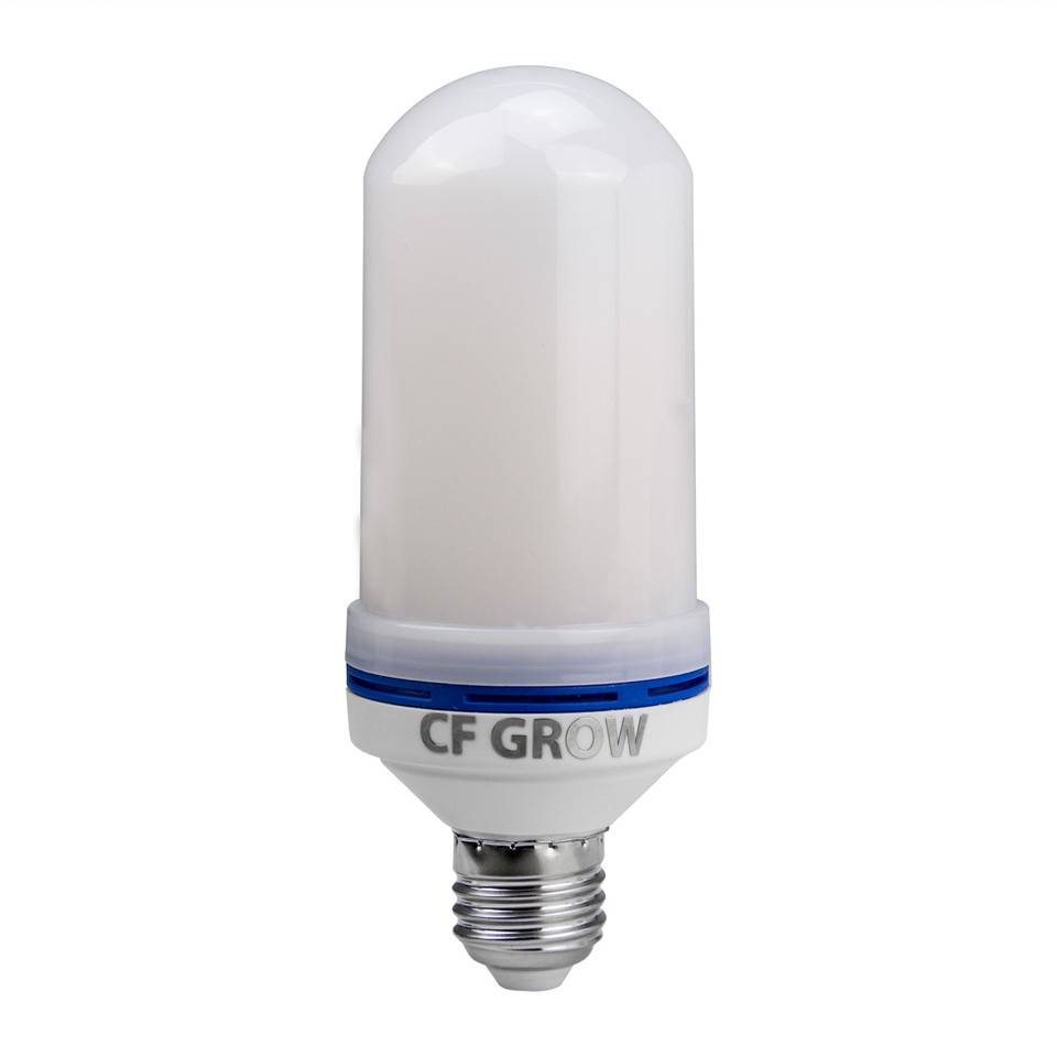 LED Flame lamp, E27, 1200K, 6W, 250-499 lm, 108 dioder, frostad