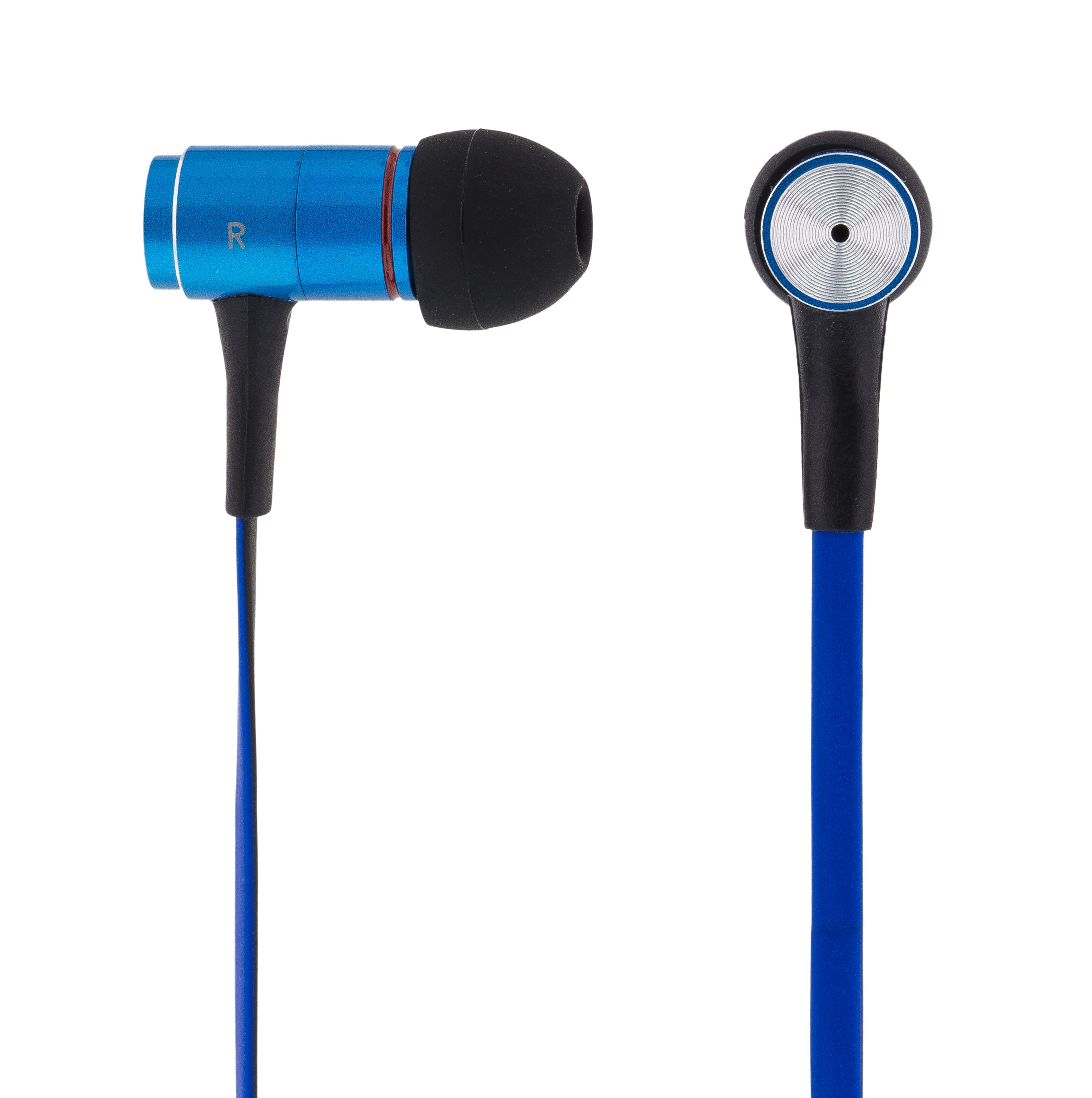 Streetz premium in-ear headset för smartphone, volymkontroll & svarsknapp, bärväska