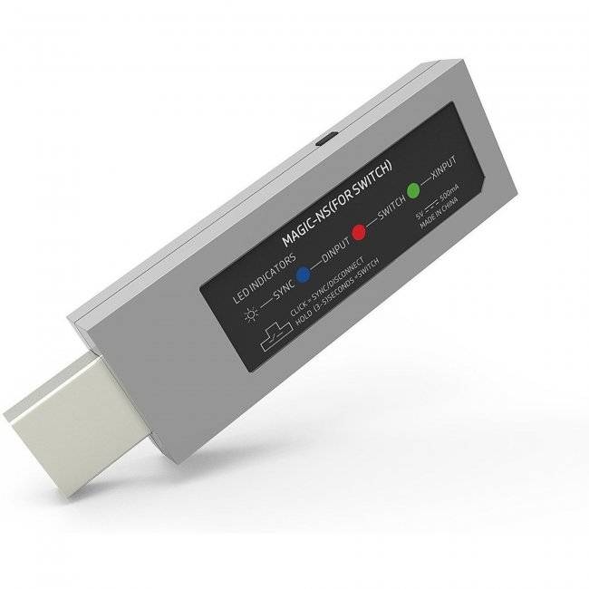 Trådlös Adapter för Spelkontroller Magic-NS till Nintendo Switch, PS4, PC, Xbox One