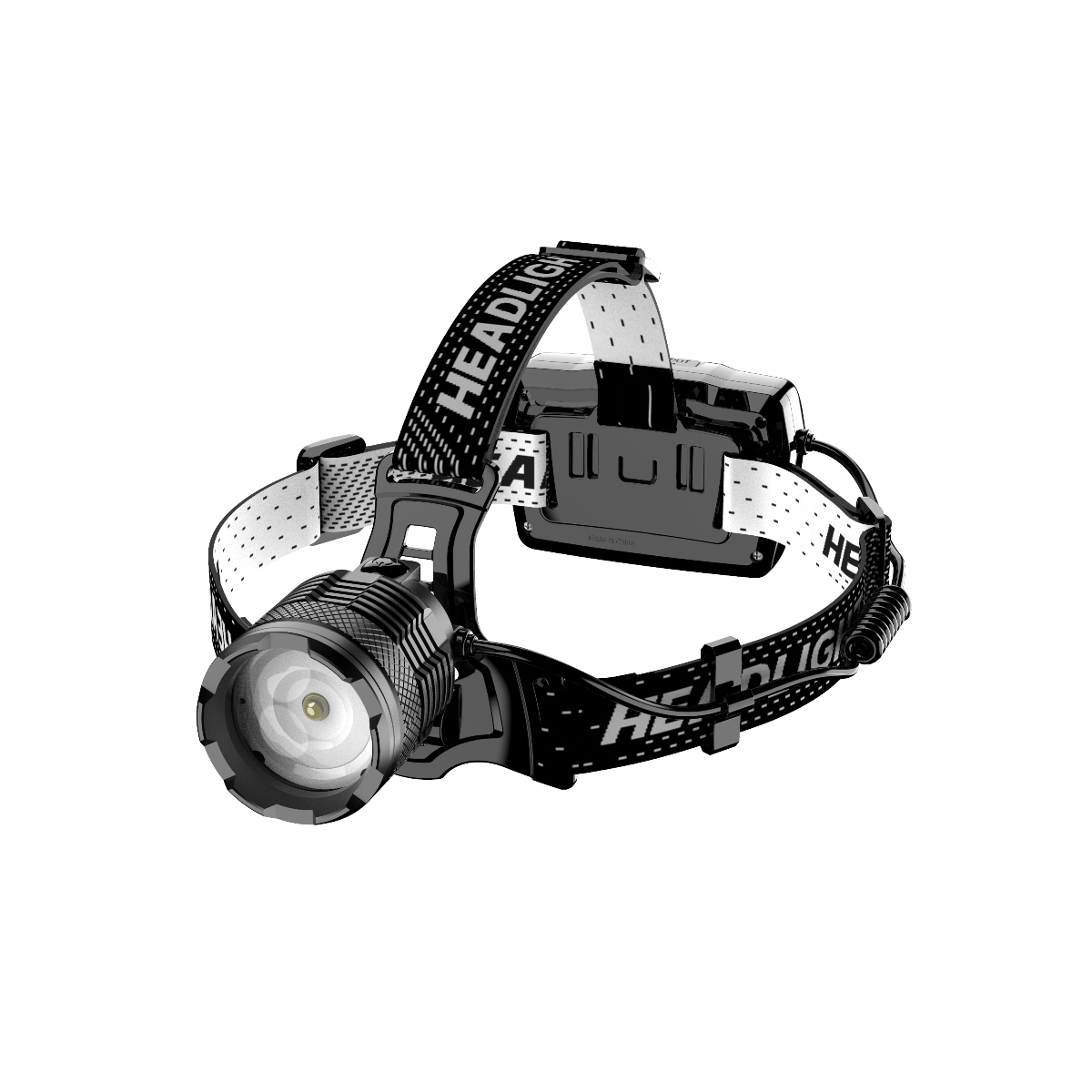 Kraftfull Pannlampa, 9000 Lumen, COB LED, Uppladdningsbar, Batteriladdare, 3 Lägen | Hem & Fritid - Belysning - Ficklampor - Pannlampor | AlltMobil