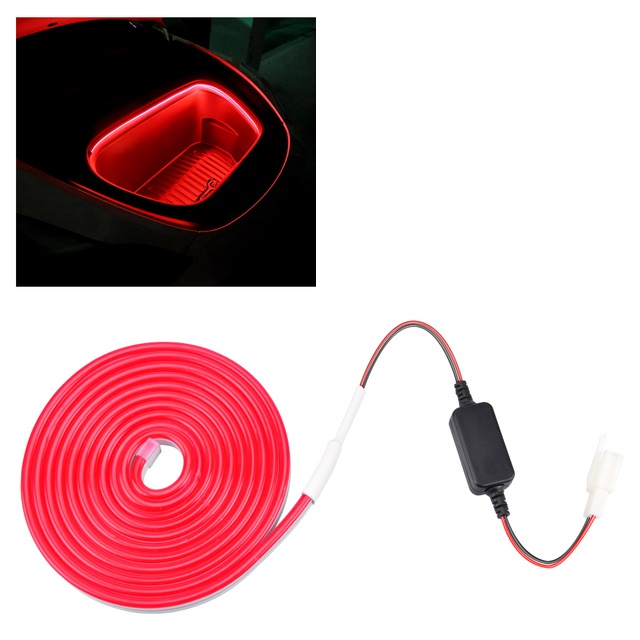 Frunkbelysning, Röd LED-LIST, Tesla Model Y/3 - Lys upp frunken