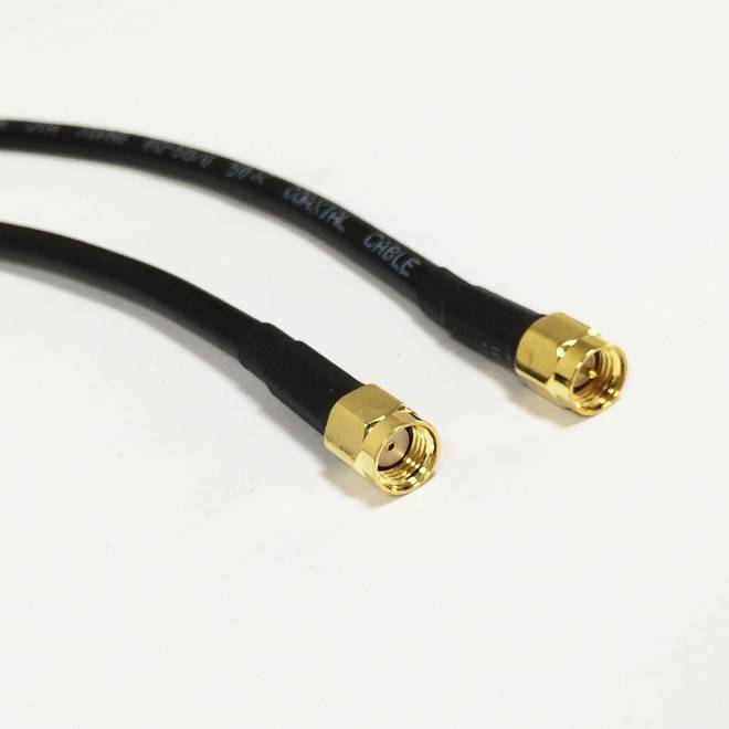 Förlängningskabel, SMA hane till RP-SMA hane, 50 cm, RG58 | Dator - Nätverk & kommunikation - Antenner - Antennkablar | AlltMobil