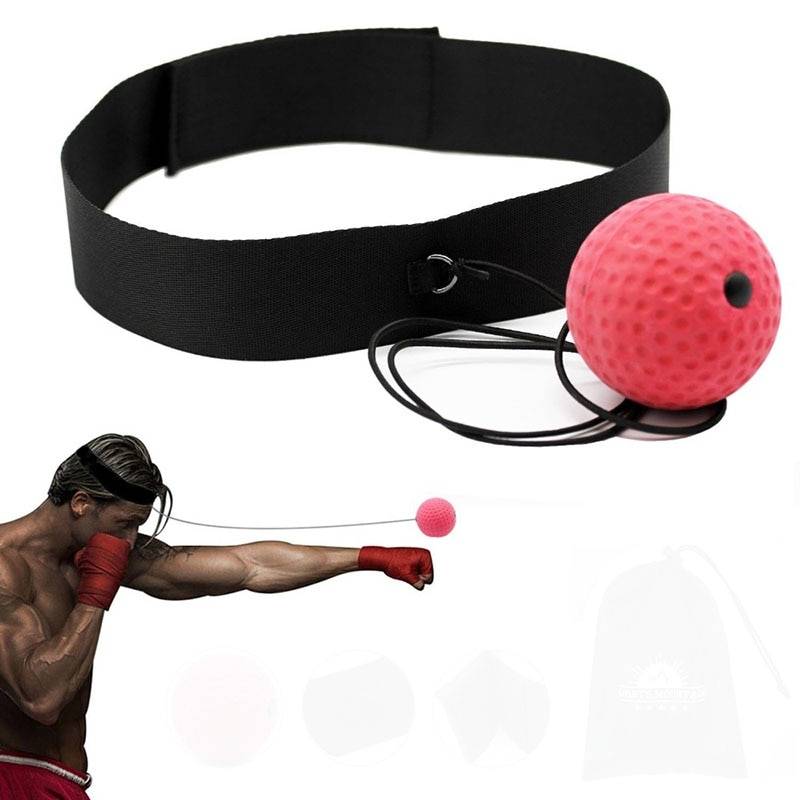 Boxning speedball, pannbandboxning, huvudmonterad reaktionstränare