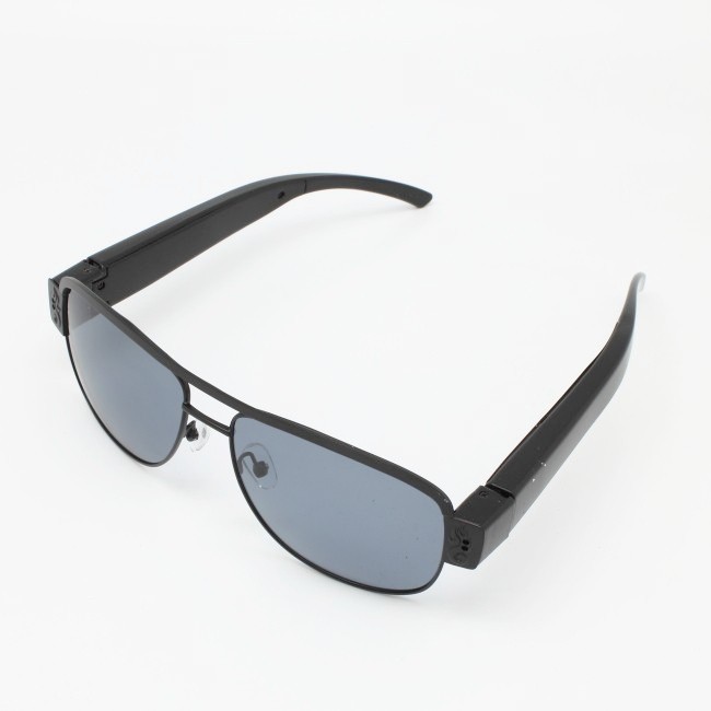 Spionglasögon med solglas, 720p 30 fps, ljudupptagning