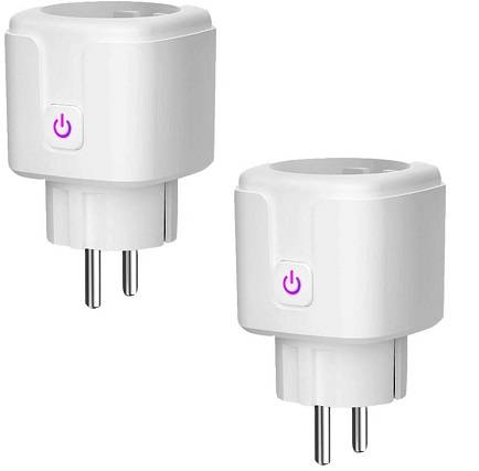 Trådlås wifi vägguttag / strömbrytare, 2-pack, smartplug, Tuya, alexa, google home, zigbee