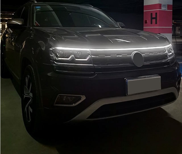 Ljusremsa för motorhuv, LED-List / Led Belysning till motorhuv, 1,8m, vit