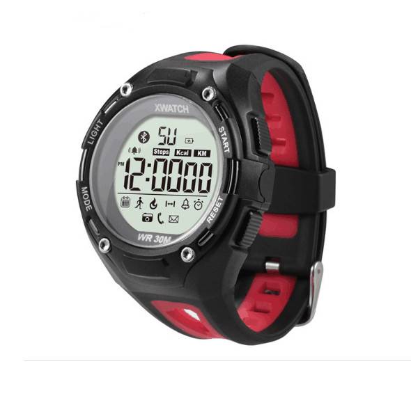 XWatch - Vatten/dammtålig Sport-Smartwatch med lång batteritid och Bluetooth 4.0